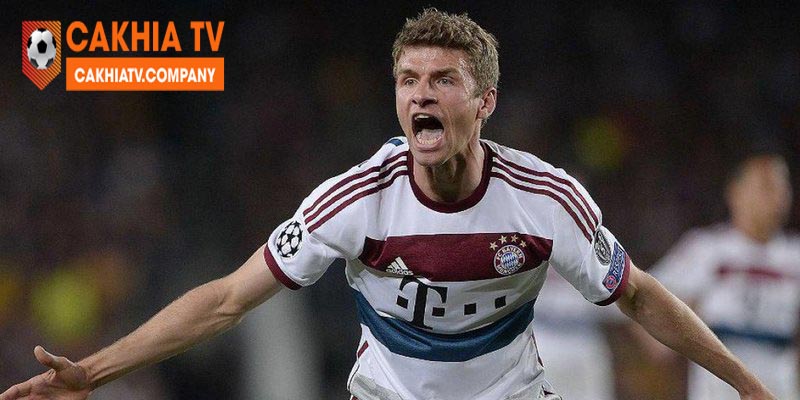 Tiền đạo Thomas Muller đứng thứ 7 trong danh sách cầu thủ ghi bàn nhiều nhất giải đấu C1