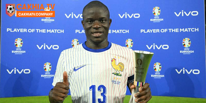 N’Golo Kanté là cầu thủ quan trọng trong đội hình ĐTQG Pháp